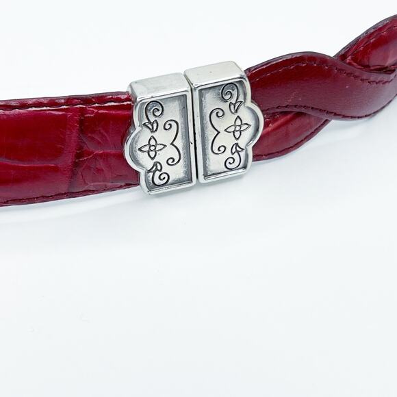 Brighton Reversible Red And Tan Belt Size Medium